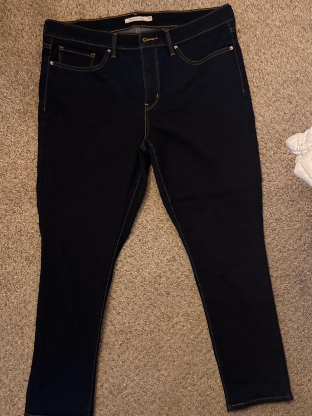 Levi's navy blue Skinny Jeans with Contrast Stitching